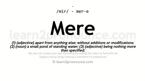 Mere Definition .
